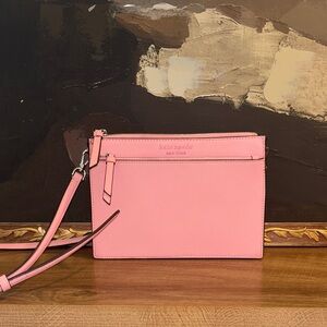 Kate Spade Pink Saffiano Leather Crossbody Bag